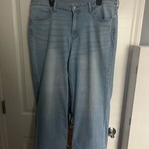 Old Navy High-Rise Wide Leg Jeans in Light Blue